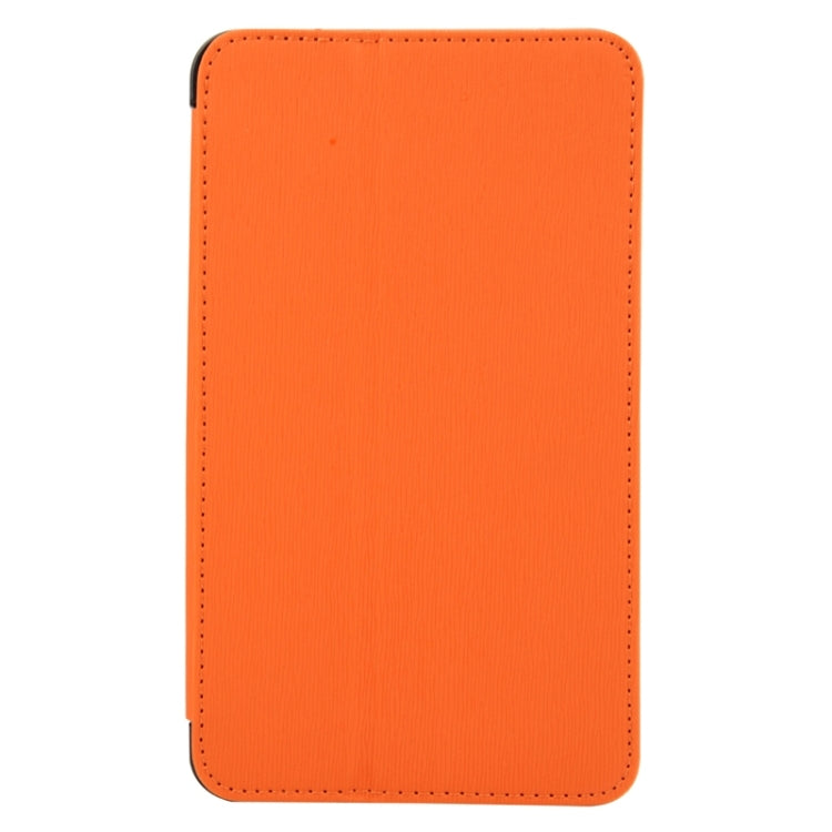 7.0 Inch Toothpick Texture Horizontal Flip Solid Color Leather Case with Holder & Hand Strap for Galaxy Tab 4 7.0 / T230