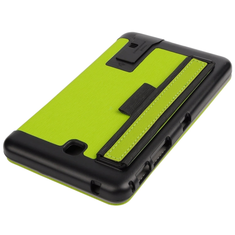 7.0 Inch Toothpick Texture Horizontal Flip Solid Color Leather Case with Holder & Hand Strap for Galaxy Tab 4 7.0 / T230