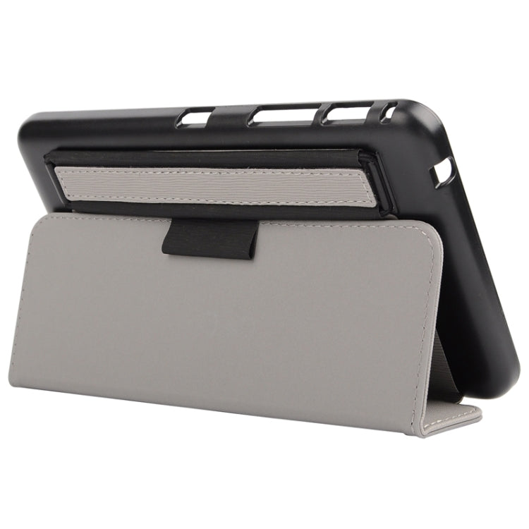 7.0 Inch Toothpick Texture Horizontal Flip Solid Color Leather Case with Holder & Hand Strap for Galaxy Tab 4 7.0 / T230