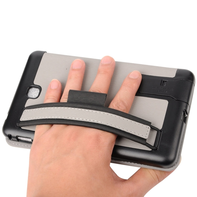 7.0 Inch Toothpick Texture Horizontal Flip Solid Color Leather Case with Holder & Hand Strap for Galaxy Tab 4 7.0 / T230