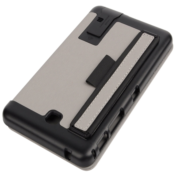 7.0 Inch Toothpick Texture Horizontal Flip Solid Color Leather Case with Holder & Hand Strap for Galaxy Tab 4 7.0 / T230