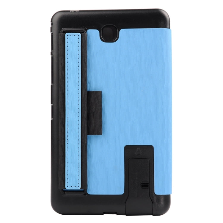 7.0 Inch Toothpick Texture Horizontal Flip Solid Color Leather Case with Holder & Hand Strap for Galaxy Tab 4 7.0 / T230