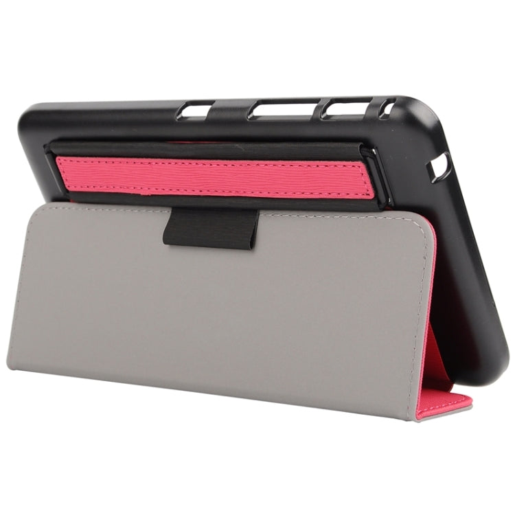 7.0 Inch Toothpick Texture Horizontal Flip Solid Color Leather Case with Holder & Hand Strap for Galaxy Tab 4 7.0 / T230