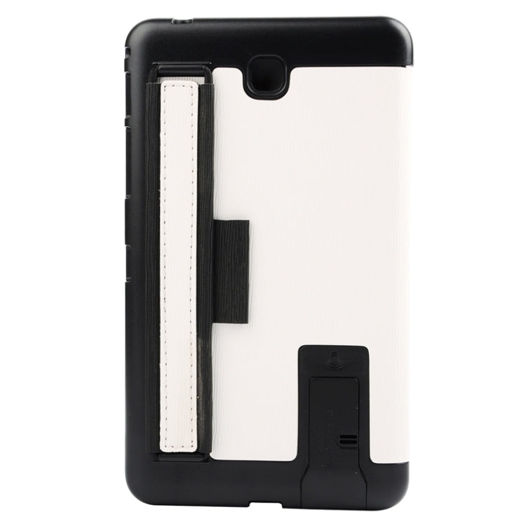 7.0 Inch Toothpick Texture Horizontal Flip Solid Color Leather Case with Holder & Hand Strap for Galaxy Tab 4 7.0 / T230