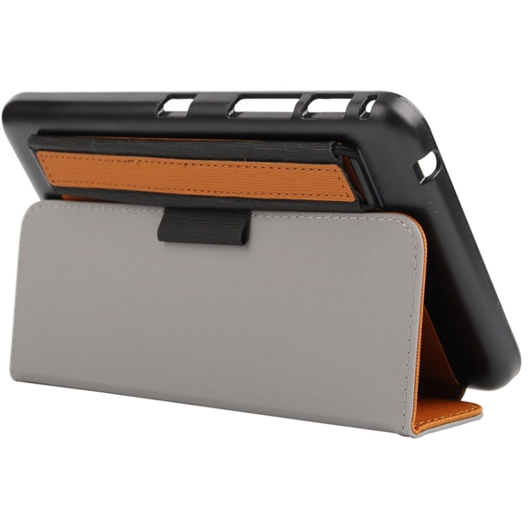 7.0 Inch Toothpick Texture Horizontal Flip Solid Color Leather Case with Holder & Hand Strap for Galaxy Tab 4 7.0 / T230