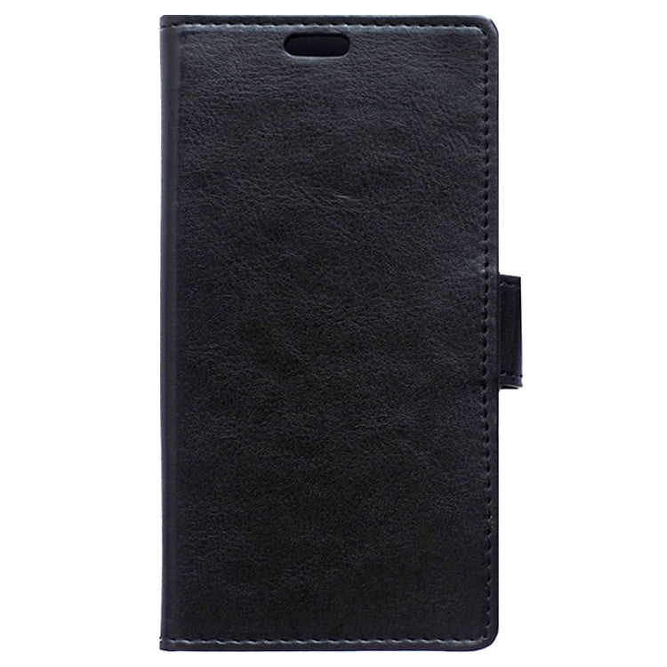 For Galaxy S6 / G920 Crazy Horse Texture Horizontal Flip Solid Color Magnetic Buckle Leather Case with Holder & Card Slots & Wallet