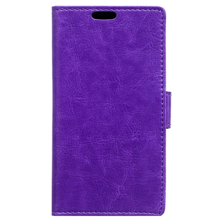 For Galaxy S6 / G920 Crazy Horse Texture Horizontal Flip Solid Color Magnetic Buckle Leather Case with Holder & Card Slots & Wallet