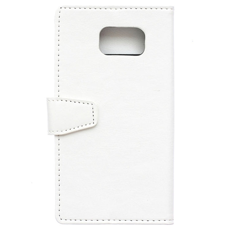 For Galaxy S6 / G920 Crazy Horse Texture Horizontal Flip Solid Color Magnetic Buckle Leather Case with Holder & Card Slots & Wallet
