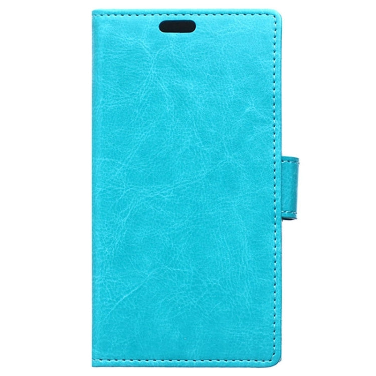 For Galaxy S6 Edge / G925 Crazy Horse Texture Horizontal Flip Solid Color Magnetic Buckle Leather Case with Holder & Card Slots & Wallet
