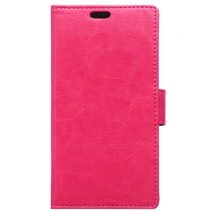For Galaxy S6 Edge / G925 Crazy Horse Texture Horizontal Flip Solid Color Magnetic Buckle Leather Case with Holder & Card Slots & Wallet