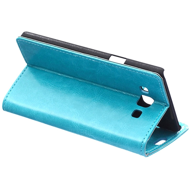Crazy Horse Texture Horizontal Flip Solid Color Magnetic Buckle Leather Case with Holder & Card Slots & Wallet for Galaxy A7 / A700F