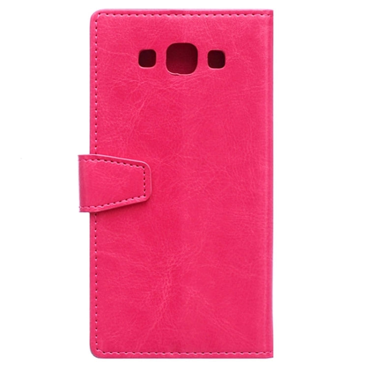 Crazy Horse Texture Horizontal Flip Solid Color Magnetic Buckle Leather Case with Holder & Card Slots & Wallet for Galaxy A7 / A700F