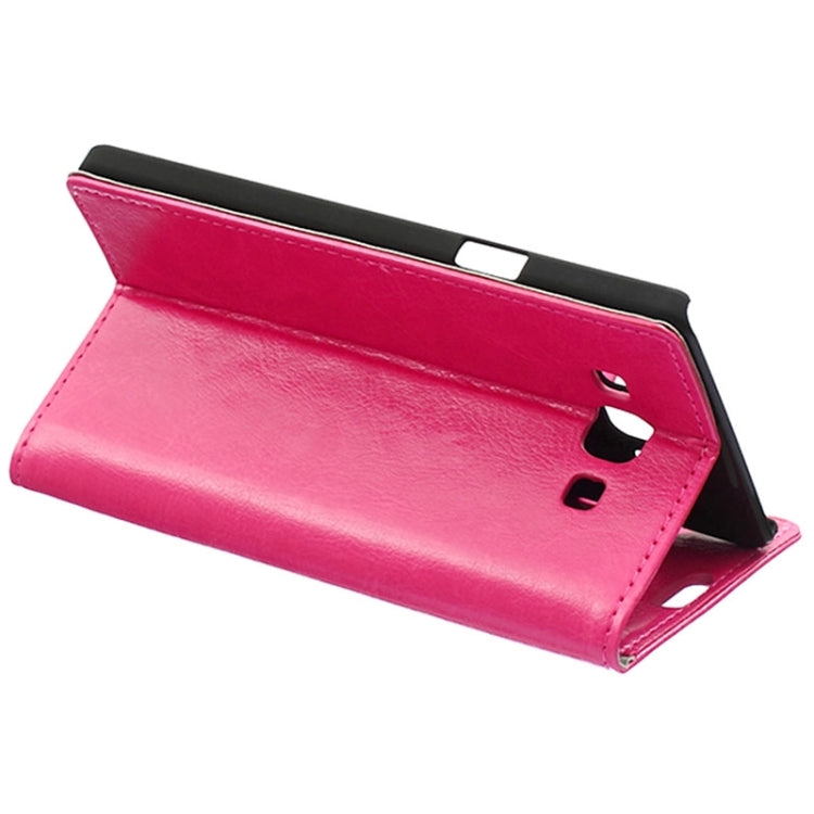 Crazy Horse Texture Horizontal Flip Solid Color Magnetic Buckle Leather Case with Holder & Card Slots & Wallet for Galaxy A7 / A700F