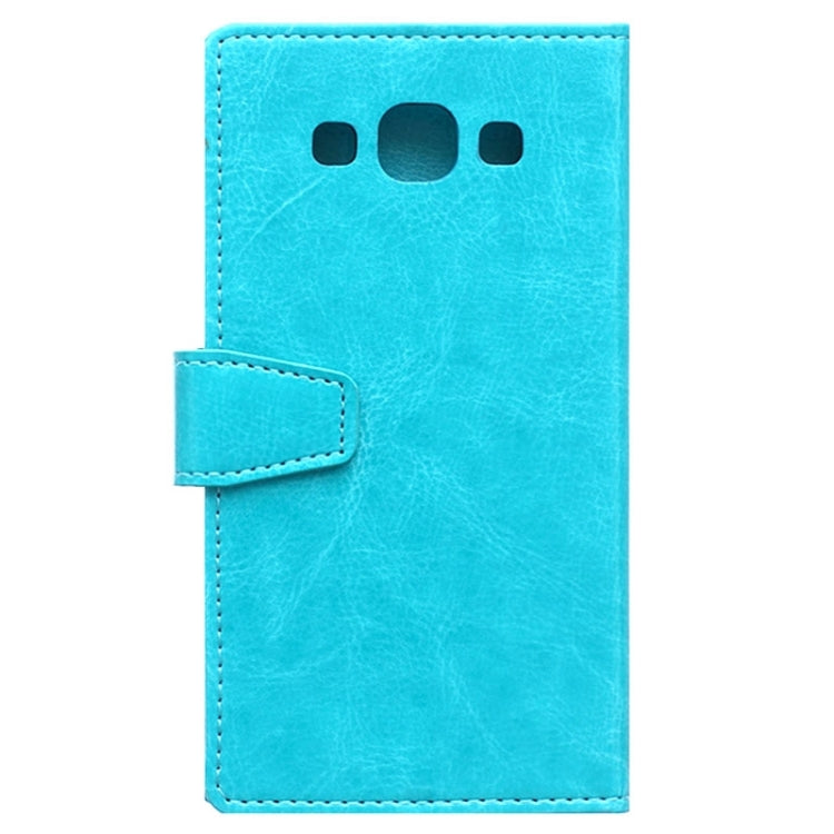 Crazy Horse Texture Horizontal Flip Solid Color Magnetic Buckle Leather Case with Holder & Card Slots & Wallet for Galaxy E5 / E500