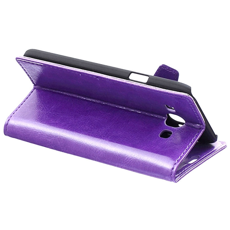 Crazy Horse Texture Horizontal Flip Solid Color Magnetic Buckle Leather Case with Holder & Card Slots & Wallet for Galaxy E5 / E500