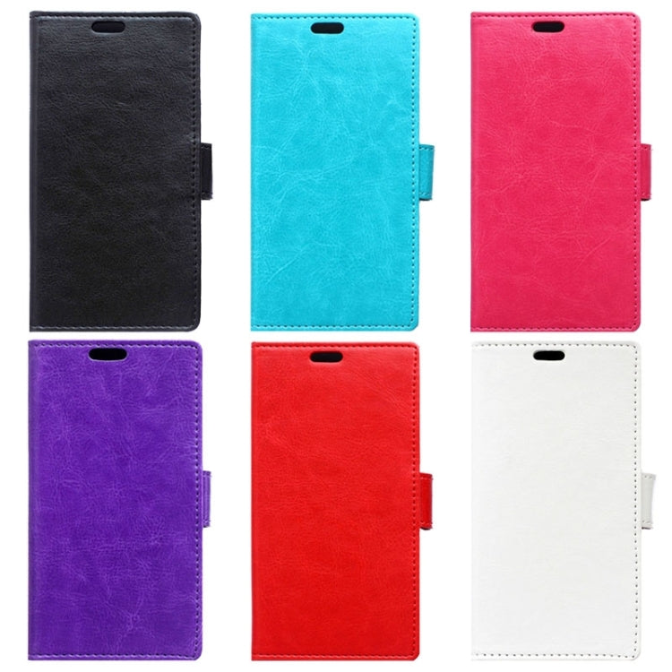 Crazy Horse Texture Horizontal Flip Solid Color Magnetic Buckle Leather Case with Holder & Card Slots & Wallet for Galaxy E5 / E500