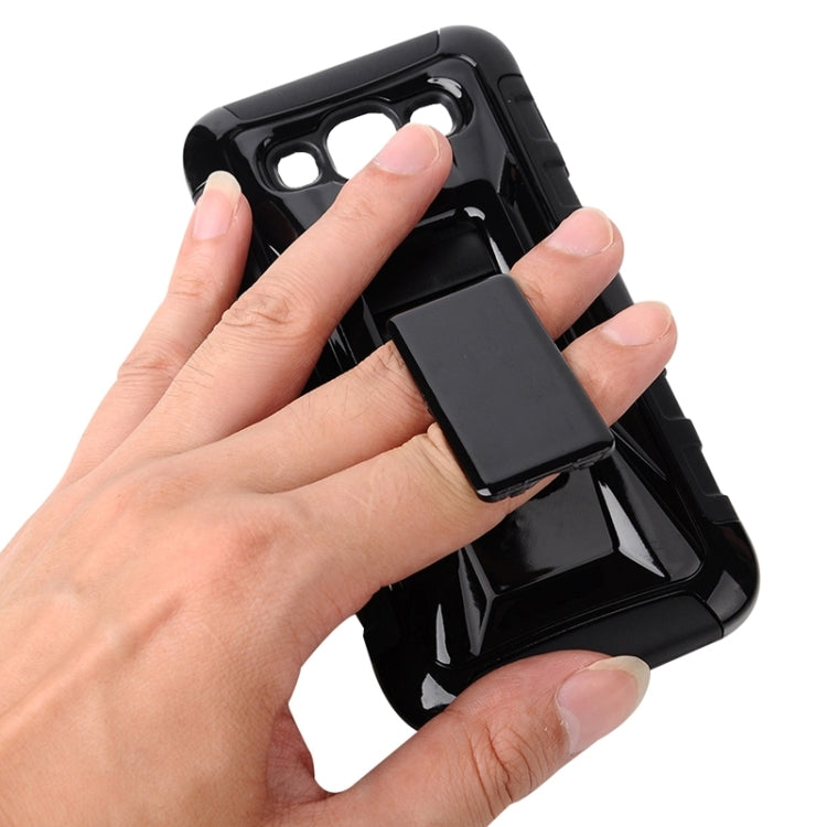 Fashionable Cool and Detachable Racing Car Form Combination Case with Holder and Hand Strap for Galaxy E5