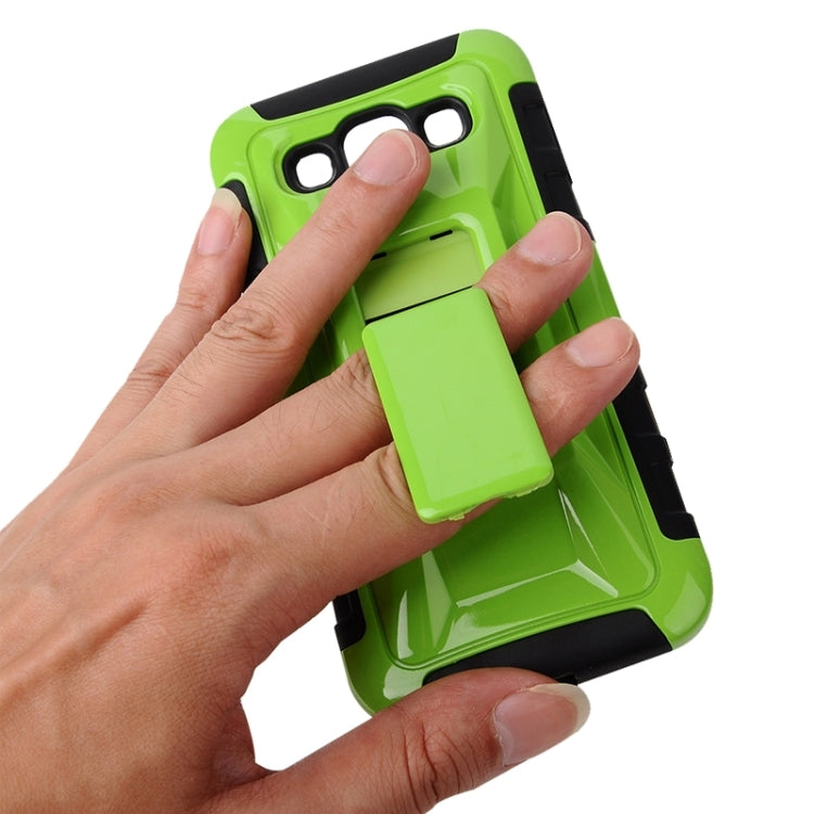 Fashionable Cool and Detachable Racing Car Form Combination Case with Holder and Hand Strap for Galaxy E5