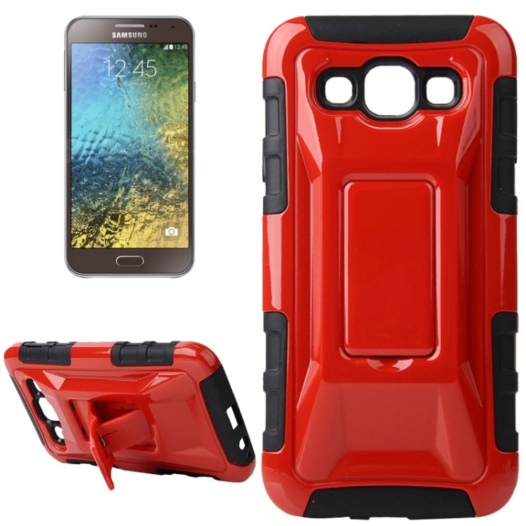 Fashionable Cool and Detachable Racing Car Form Combination Case with Holder and Hand Strap for Galaxy E5