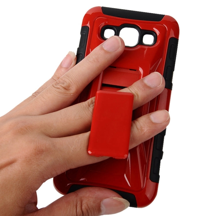 Fashionable Cool and Detachable Racing Car Form Combination Case with Holder and Hand Strap for Galaxy E5