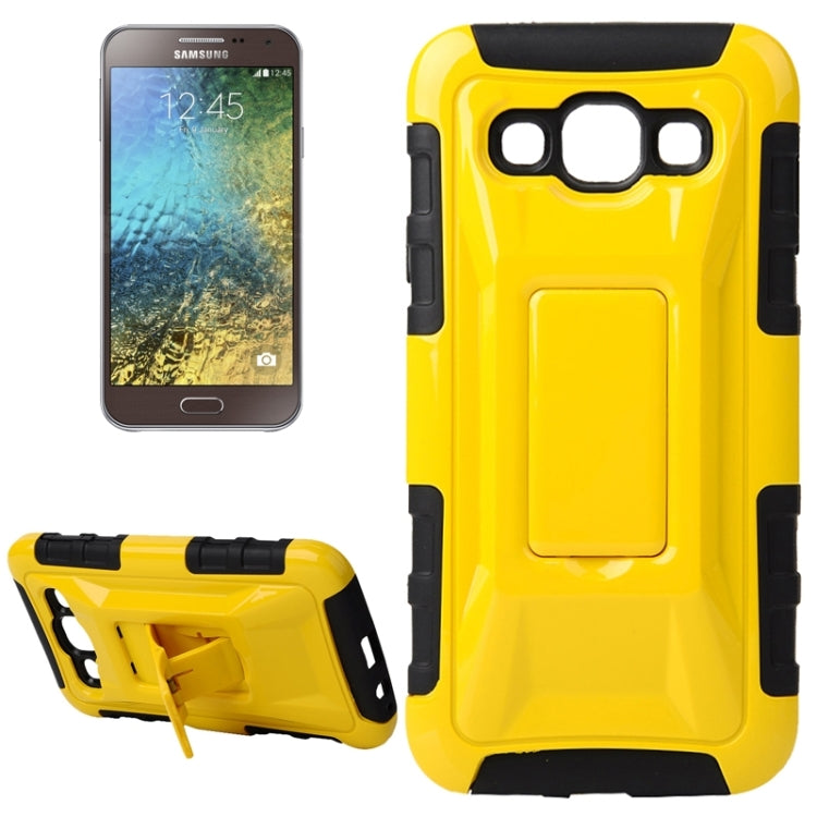 Fashionable Cool and Detachable Racing Car Form Combination Case with Holder and Hand Strap for Galaxy E5
