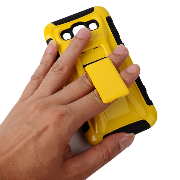 Fashionable Cool and Detachable Racing Car Form Combination Case with Holder and Hand Strap for Galaxy E5