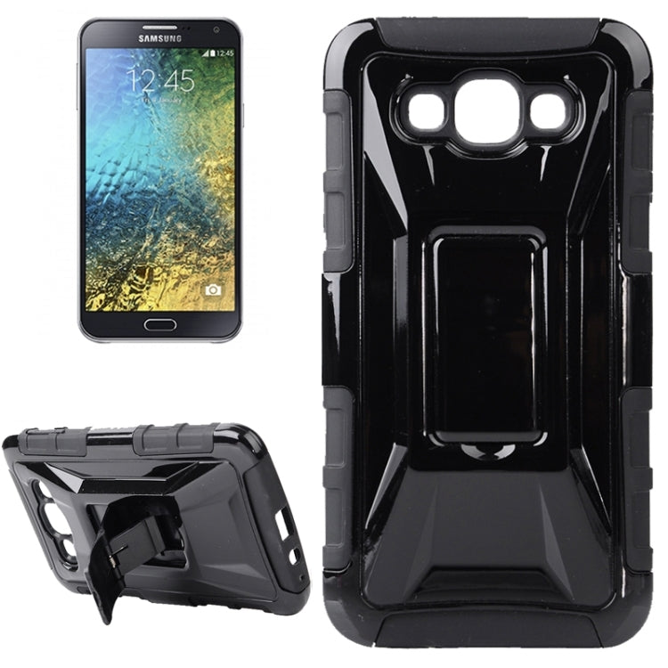 Fashionable Cool and Detachable Racing Car Form Combination Case with Holder and Hand Strap for Galaxy E7 / E700