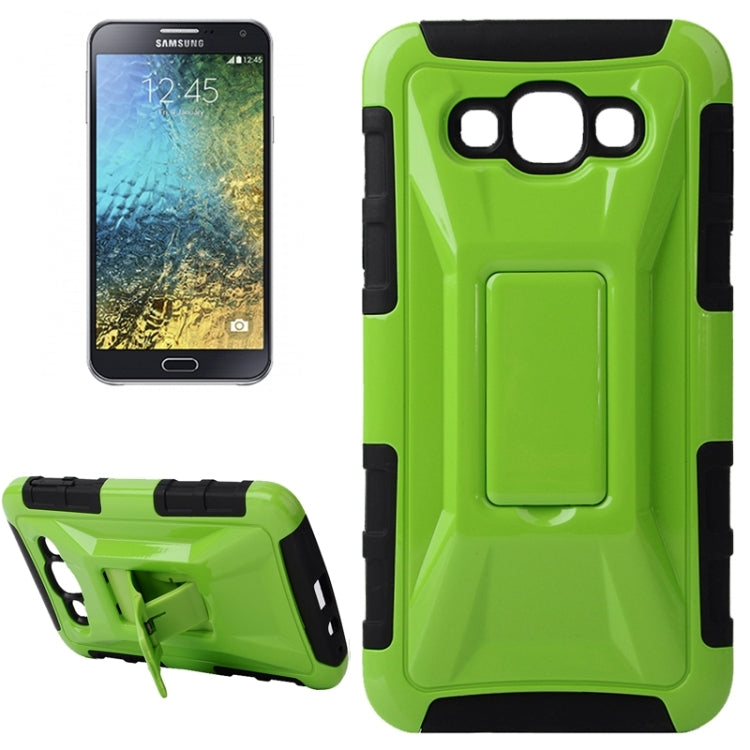 Fashionable Cool and Detachable Racing Car Form Combination Case with Holder and Hand Strap for Galaxy E7 / E700