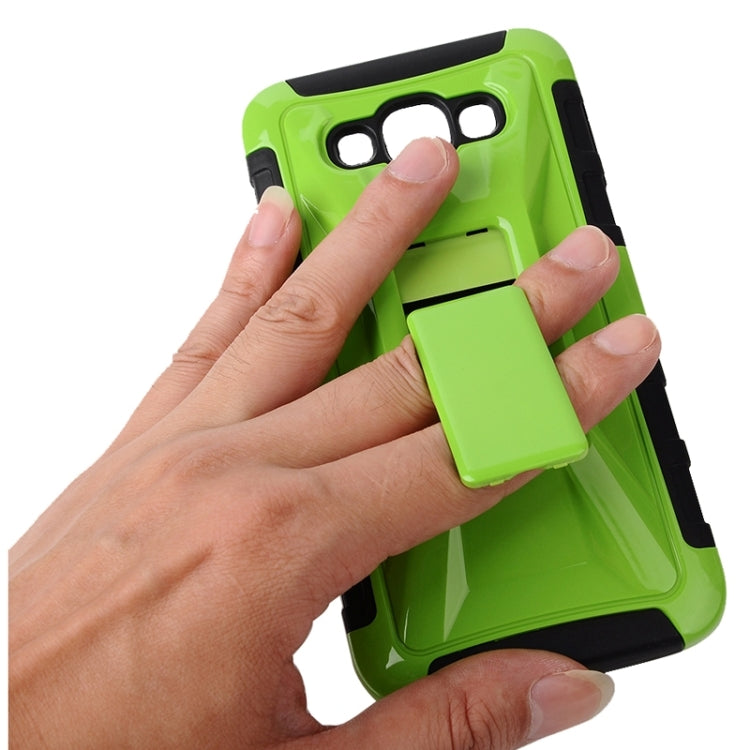Fashionable Cool and Detachable Racing Car Form Combination Case with Holder and Hand Strap for Galaxy E7 / E700