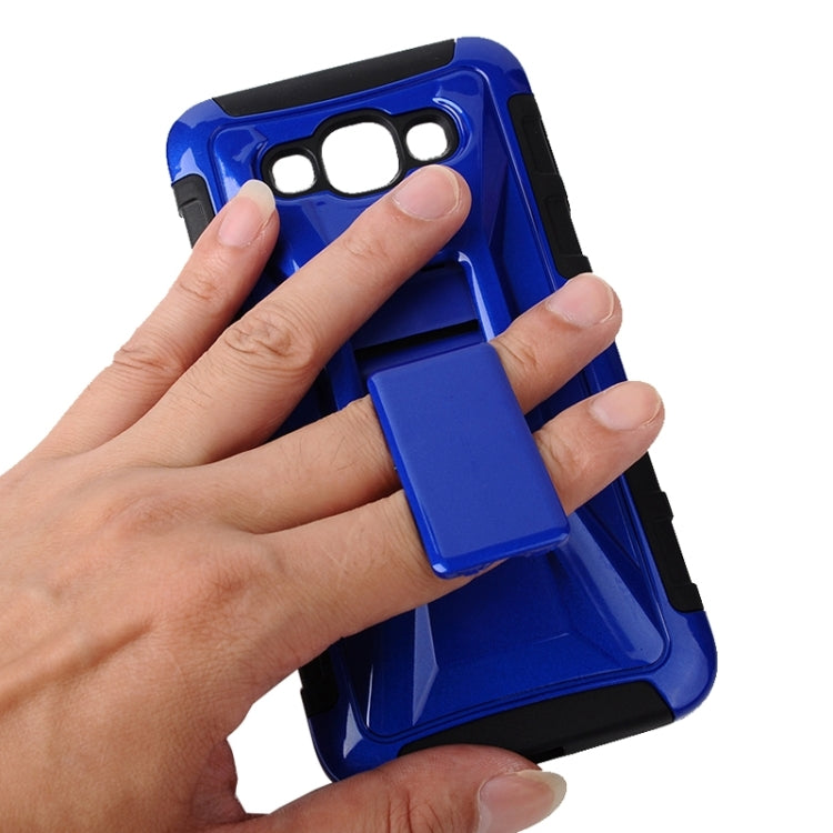 Fashionable Cool and Detachable Racing Car Form Combination Case with Holder and Hand Strap for Galaxy E7 / E700