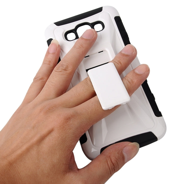 Fashionable Cool and Detachable Racing Car Form Combination Case with Holder and Hand Strap for Galaxy E7 / E700