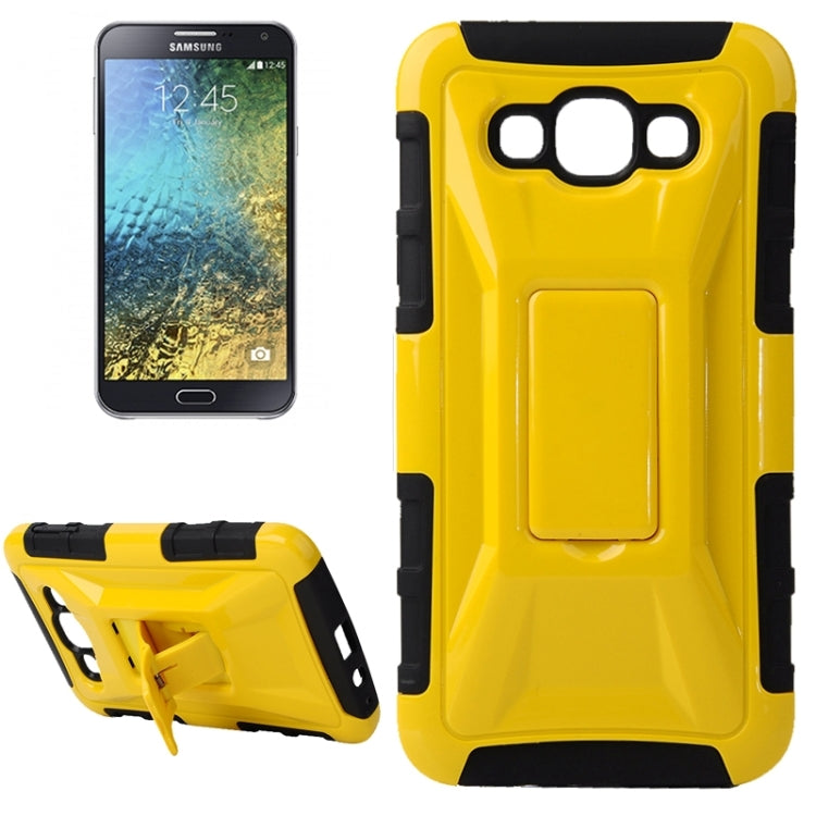 Fashionable Cool and Detachable Racing Car Form Combination Case with Holder and Hand Strap for Galaxy E7 / E700