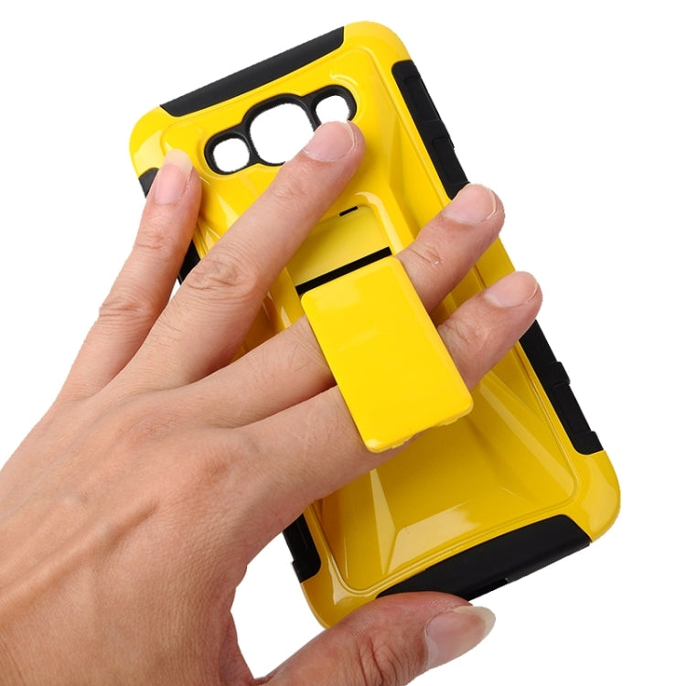 Fashionable Cool and Detachable Racing Car Form Combination Case with Holder and Hand Strap for Galaxy E7 / E700