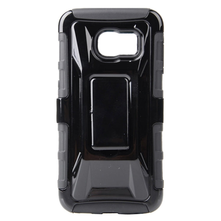 For Galaxy S6 Edge / G925 Fashionable Cool and Detachable Racing Car Form Combination Case with Holder and Hand Strap