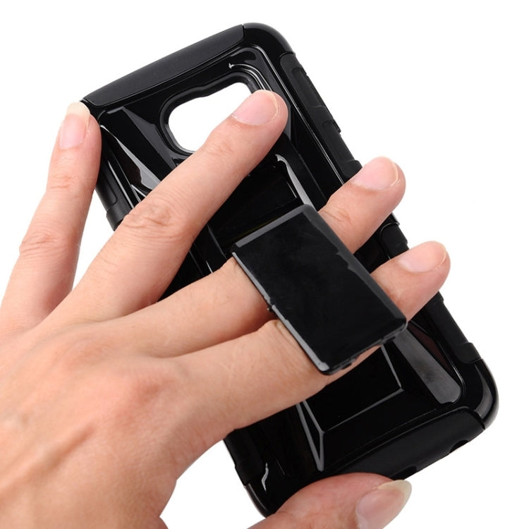 For Galaxy S6 Edge / G925 Fashionable Cool and Detachable Racing Car Form Combination Case with Holder and Hand Strap