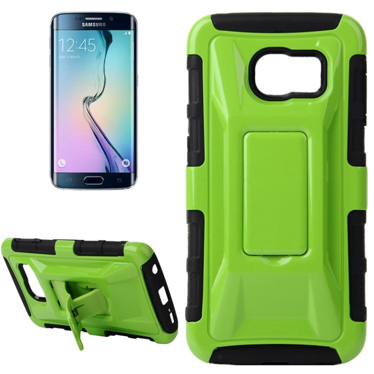 For Galaxy S6 Edge / G925 Fashionable Cool and Detachable Racing Car Form Combination Case with Holder and Hand Strap