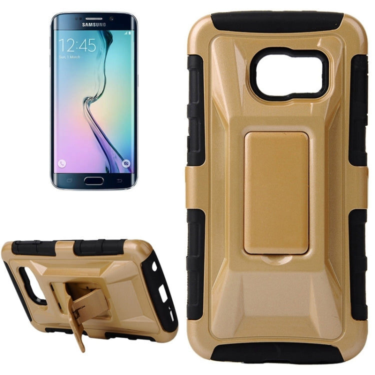 For Galaxy S6 Edge / G925 Fashionable Cool and Detachable Racing Car Form Combination Case with Holder and Hand Strap