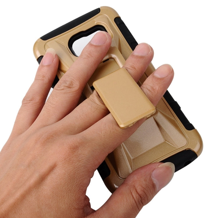 For Galaxy S6 Edge / G925 Fashionable Cool and Detachable Racing Car Form Combination Case with Holder and Hand Strap