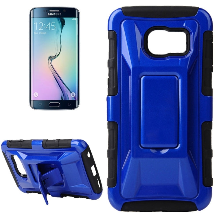 For Galaxy S6 Edge / G925 Fashionable Cool and Detachable Racing Car Form Combination Case with Holder and Hand Strap