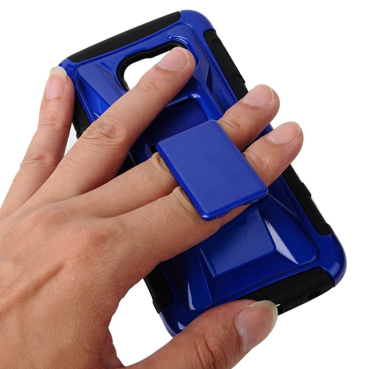 For Galaxy S6 Edge / G925 Fashionable Cool and Detachable Racing Car Form Combination Case with Holder and Hand Strap