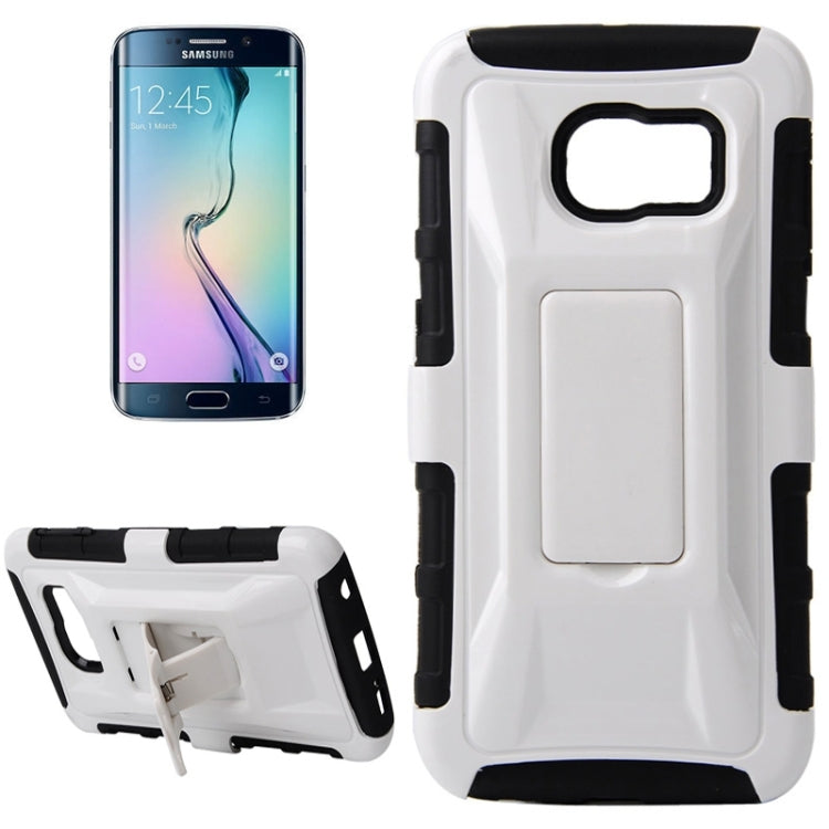 For Galaxy S6 Edge / G925 Fashionable Cool and Detachable Racing Car Form Combination Case with Holder and Hand Strap