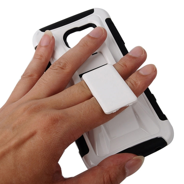 For Galaxy S6 Edge / G925 Fashionable Cool and Detachable Racing Car Form Combination Case with Holder and Hand Strap