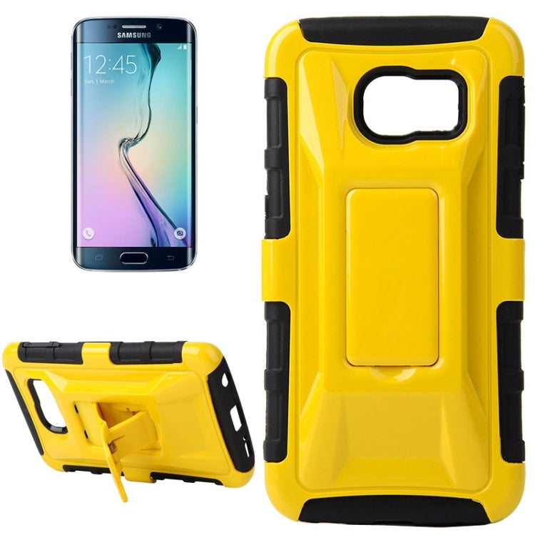 For Galaxy S6 Edge / G925 Fashionable Cool and Detachable Racing Car Form Combination Case with Holder and Hand Strap