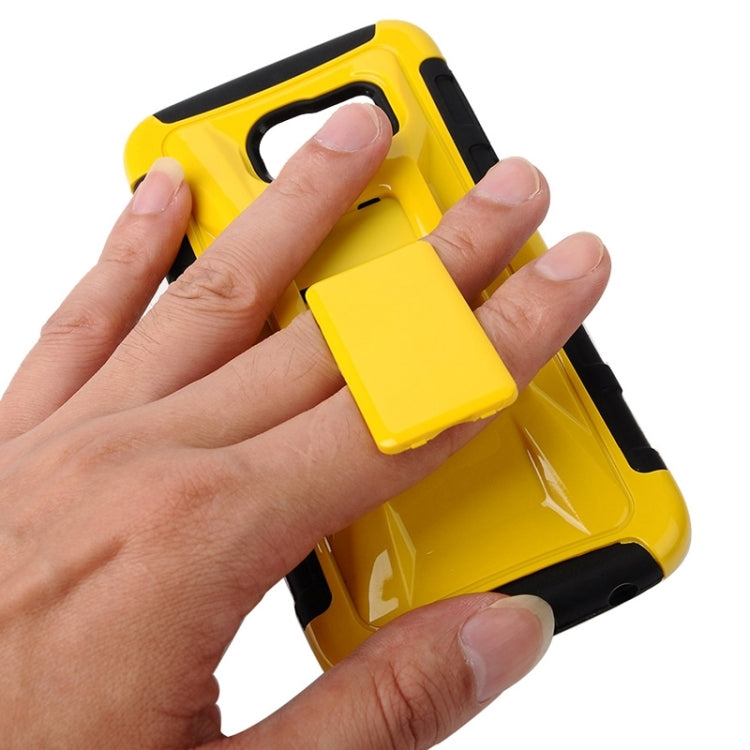 For Galaxy S6 Edge / G925 Fashionable Cool and Detachable Racing Car Form Combination Case with Holder and Hand Strap