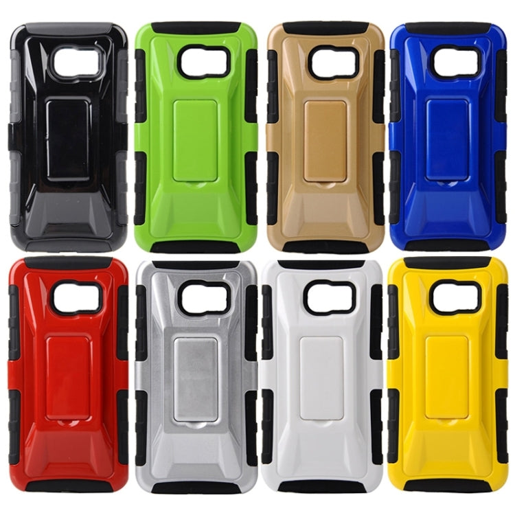 For Galaxy S6 Edge / G925 Fashionable Cool and Detachable Racing Car Form Combination Case with Holder and Hand Strap