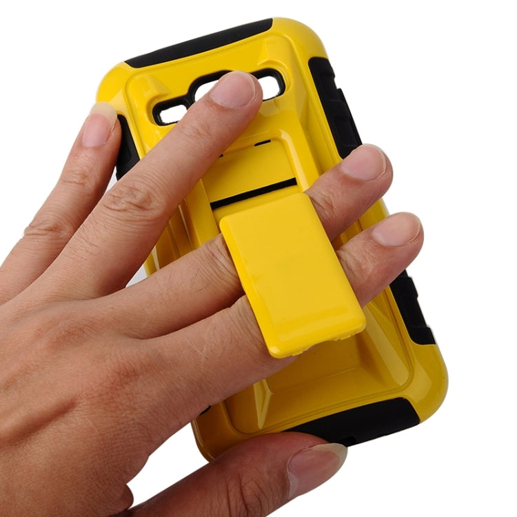 Fashionable Cool and Detachable Racing Car Form Combination Case with Holder and Hand Strap for Galaxy J1 / J100