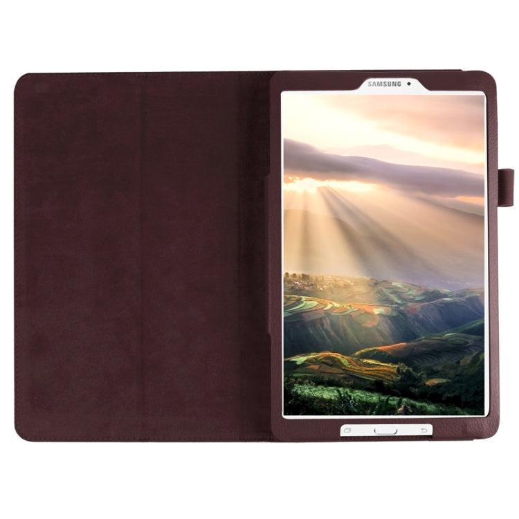 Litchi Texture Horizontal Flip Solid Color Leather Case with Holder for Galaxy Tab E 9.6 / T560 / T561