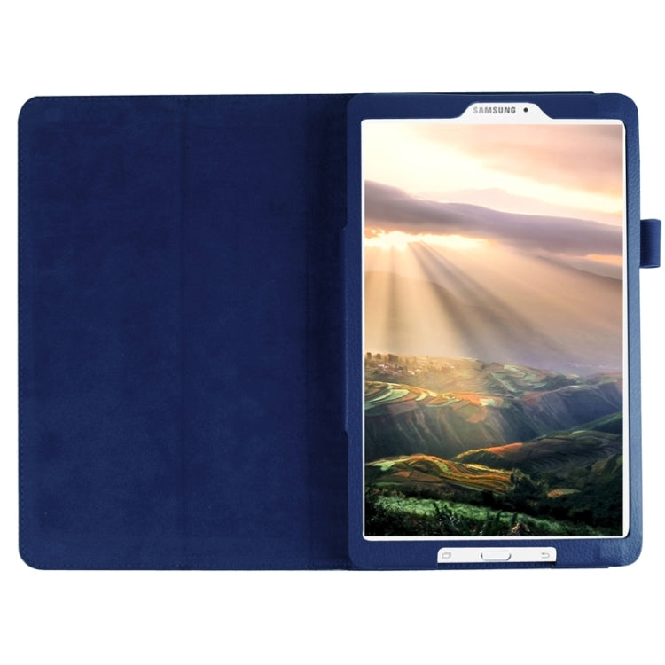 Litchi Texture Horizontal Flip Solid Color Leather Case with Holder for Galaxy Tab E 9.6 / T560 / T561