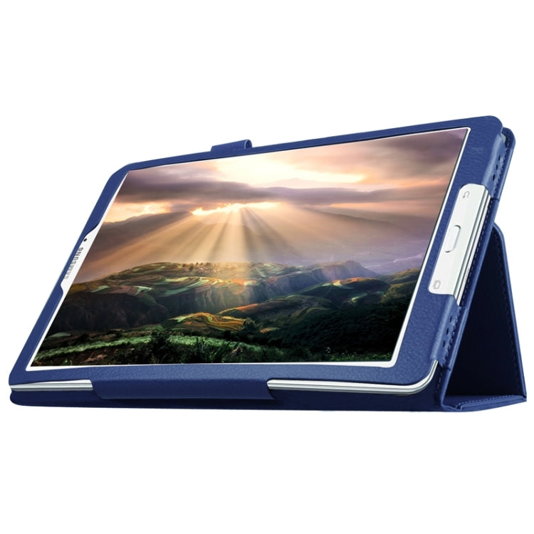 Litchi Texture Horizontal Flip Solid Color Leather Case with Holder for Galaxy Tab E 9.6 / T560 / T561