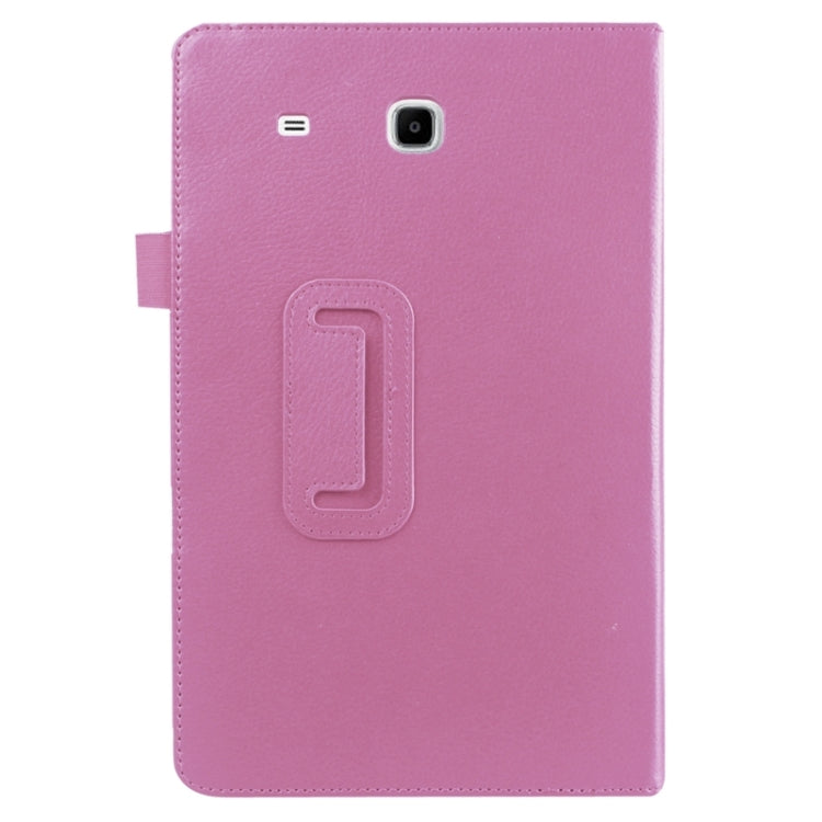 Litchi Texture Horizontal Flip Solid Color Leather Case with Holder for Galaxy Tab E 9.6 / T560 / T561